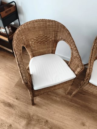 3 Sillas de Rattan IKEA