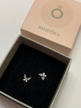 Pendientes Mariposa Pandora Plata