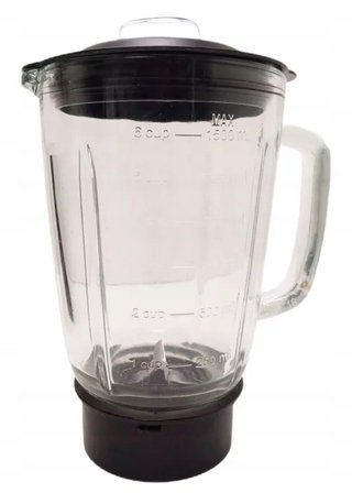 BATIDORA DE VASO POTENTE 800W JARRA CRISTAL 1.5L.