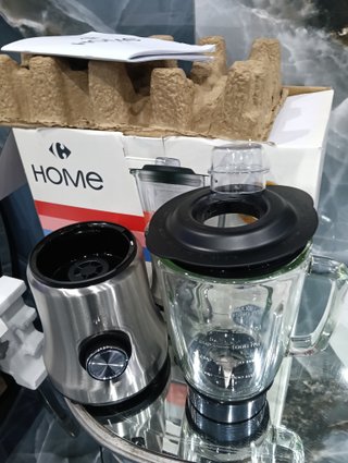 BATIDORA DE VASO POTENTE 800W JARRA CRISTAL 1.5L.