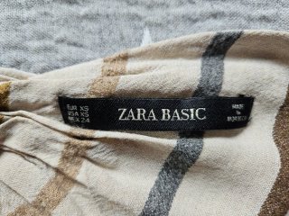 Camiseta rayas boho mujer manga larga Zara