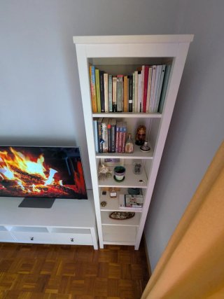 Muebles Hemnes Ikea Blanco (tv+estantería+vitrina)