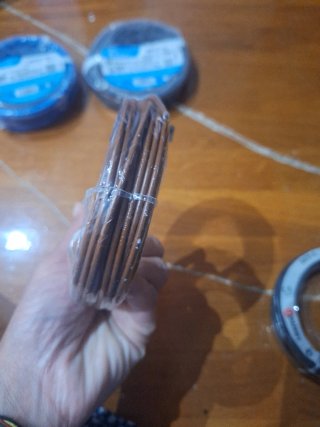 Cable de cobre enrollado