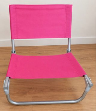 Silla de Playa Plegable Rosa