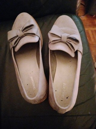 Zapatos planos Graceland beige talla 39