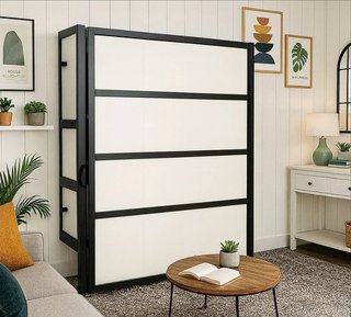 Cama abatible de matrimonio metalica 135×190 CMB
