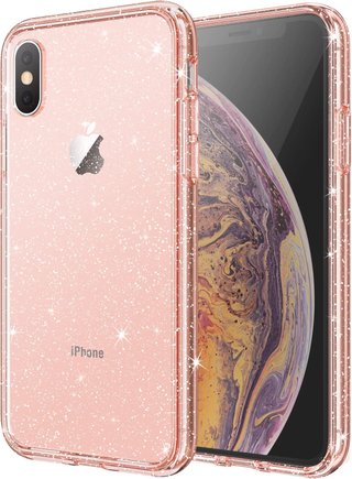 Funda con purpurina JETech para iPhone XS Max