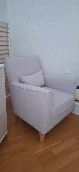 Sillón Gris de Tela