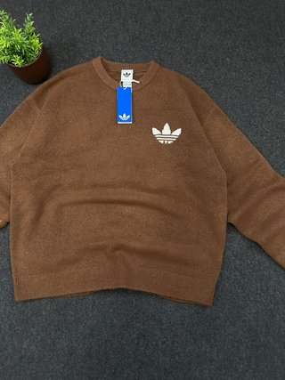 Jersey de punto adidas marrón