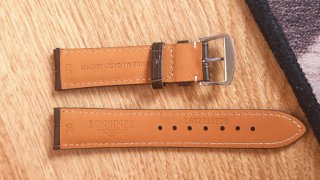 Correa de piel Longines marrón 20mm