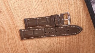Correa de piel Longines 22mm marrón