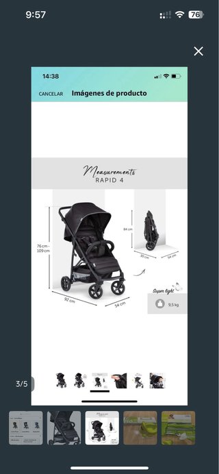 Carrito de paseo plegable HAUCK