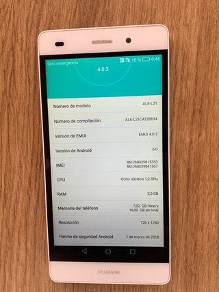 Huawei P8 Lite 16GB Blanco
