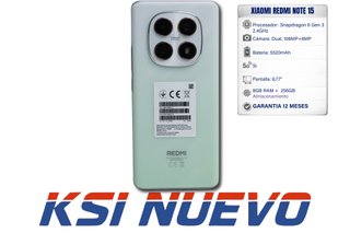 XIAOMI REDMI NOTE 15 8/256GB VERDE MENTA 73769