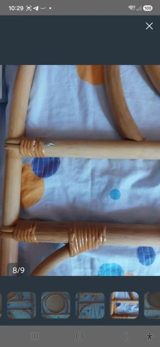Cabecero de bambú y ratán