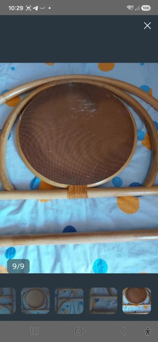 Cabecero de bambú y ratán