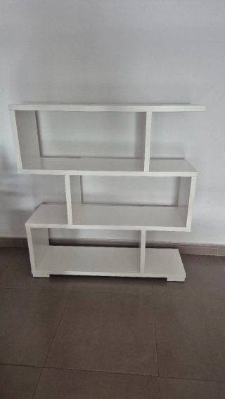 Estantería blanca moderna Ancho 90  Alto 97
