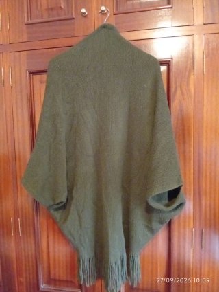 Chaqueta tipo cárdigan verde oliva