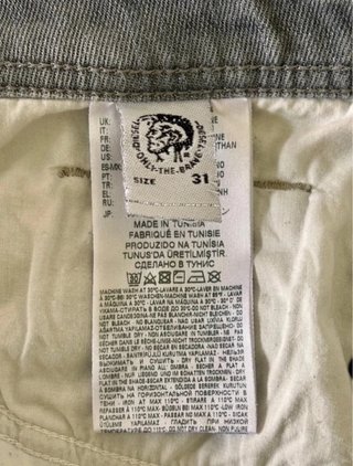 Bermudas Vaqueras Diesel Thoshort Slim W31