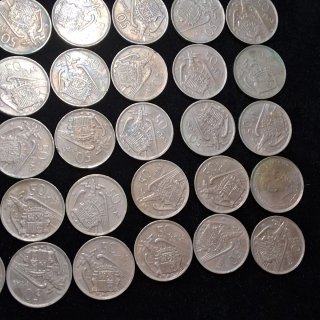 Lote de 43 monedas de 50 pesetas