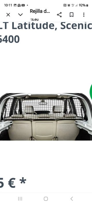 Reja maletero para Renault grand Scenic