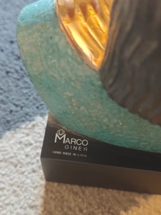 Figura Busto Egipcio Mujer Dorada