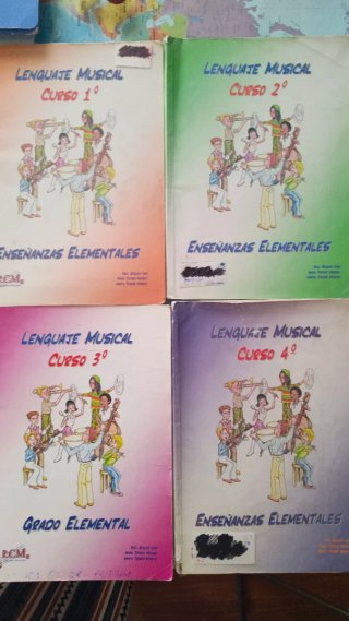 4 Libros de Lenguaje Musical - Grado Elemental