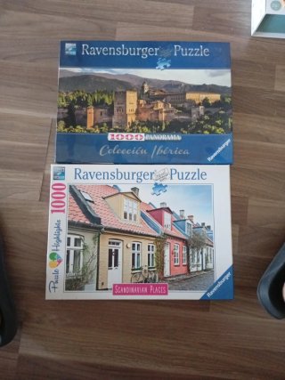 2 Puzzles Ravensburger 1000 Piezas
