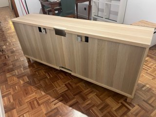 Mueble de TV de madera diseño Chevron