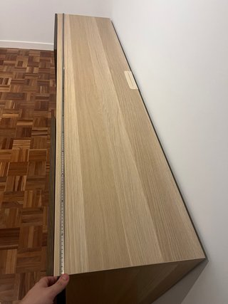 Mueble de TV de madera diseño Chevron