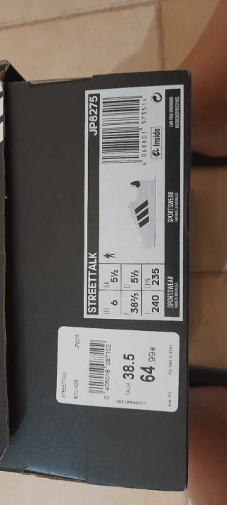 Adidas Streettalk Talla 38.5 a estrenar