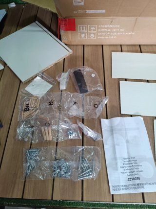 Costway mueble de escritorio de ordenador 94x24x85