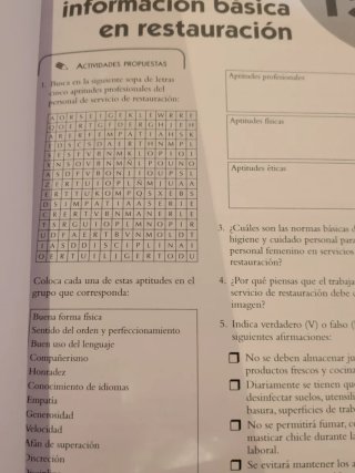 Cuaderno de trabajo Cocina y Restauración