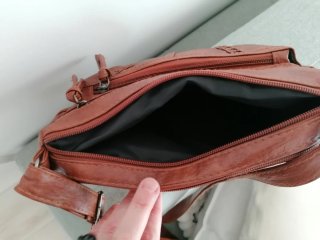 Bolso marrón de piel sintética NUEVO