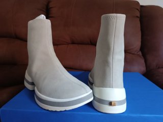 Botines Stuart Weitzman Beige/Blanco
