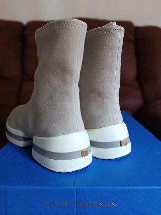 Botines Stuart Weitzman Beige/Blanco