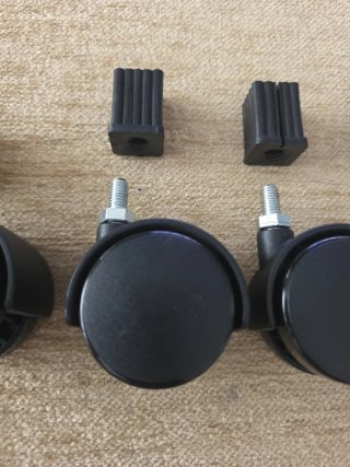 CUATRO RUEDAS PARA SILLA OFICINA
