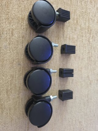 CUATRO RUEDAS PARA SILLA OFICINA