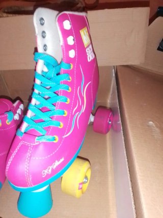 Patines KRF School Rosa y Turquesa