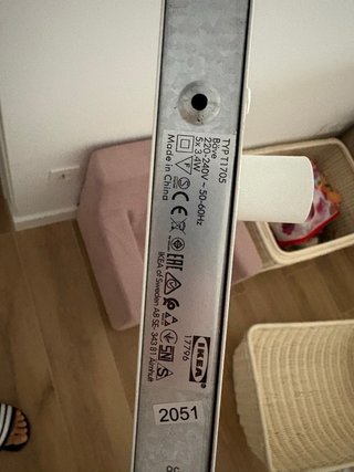 Riel de Techo con 5 Focos led 2700K Blanco