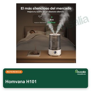 Homvana humidificador ultrasónico 3.6L gris