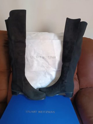 Botas Altas Stuart Weitzman Negras