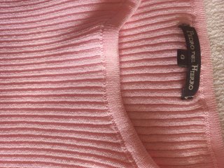 Suéter sin manga rosa mujer Talla Única