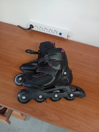 Patines en línea Oxelo negros y rosas Talla 37