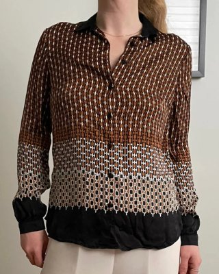 Blusa Massimo Dutti Estampada Talla 38