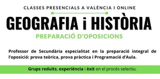Clases de oposiciones Geografía e Historia 26/27