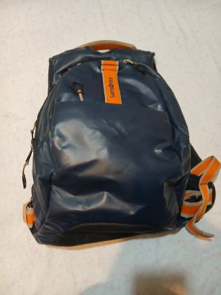 Mochila Samsonite Paradiver Azul y Naranja