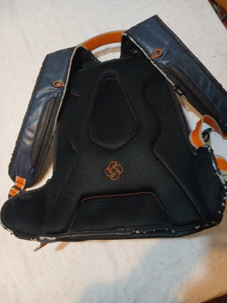 Mochila Samsonite Paradiver Azul y Naranja
