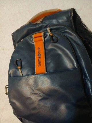 Mochila Samsonite Paradiver Azul y Naranja