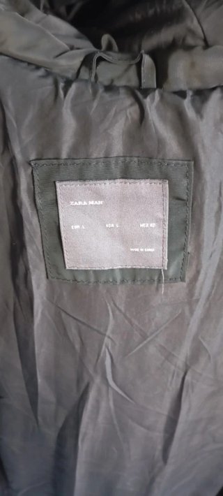 Chaqueta Zara Hombre Negra